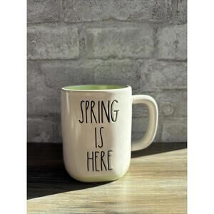 Spring Is Here Ceramic Coffee Mug with Green Interior